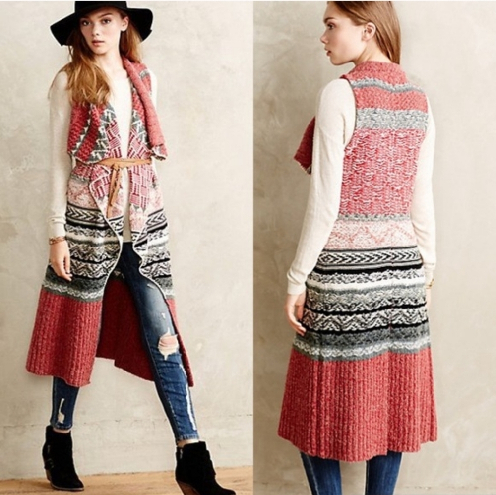 Anthro Sleeping On Snow Fair Isle Vest